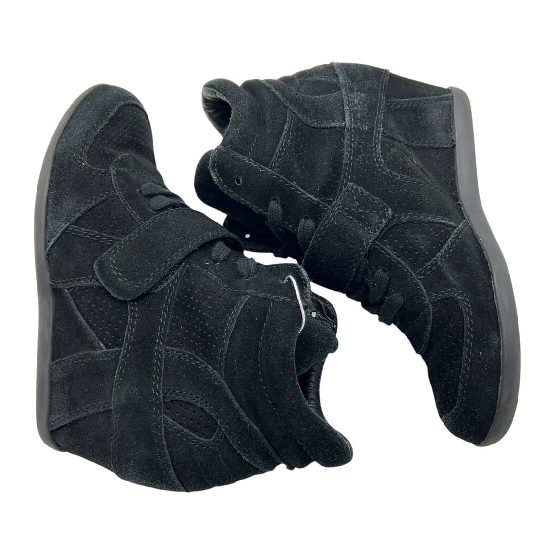 245 W 아쉬 보위 웨지 스니커즈 스웨이드 블랙 (EU38) 상품이미지2