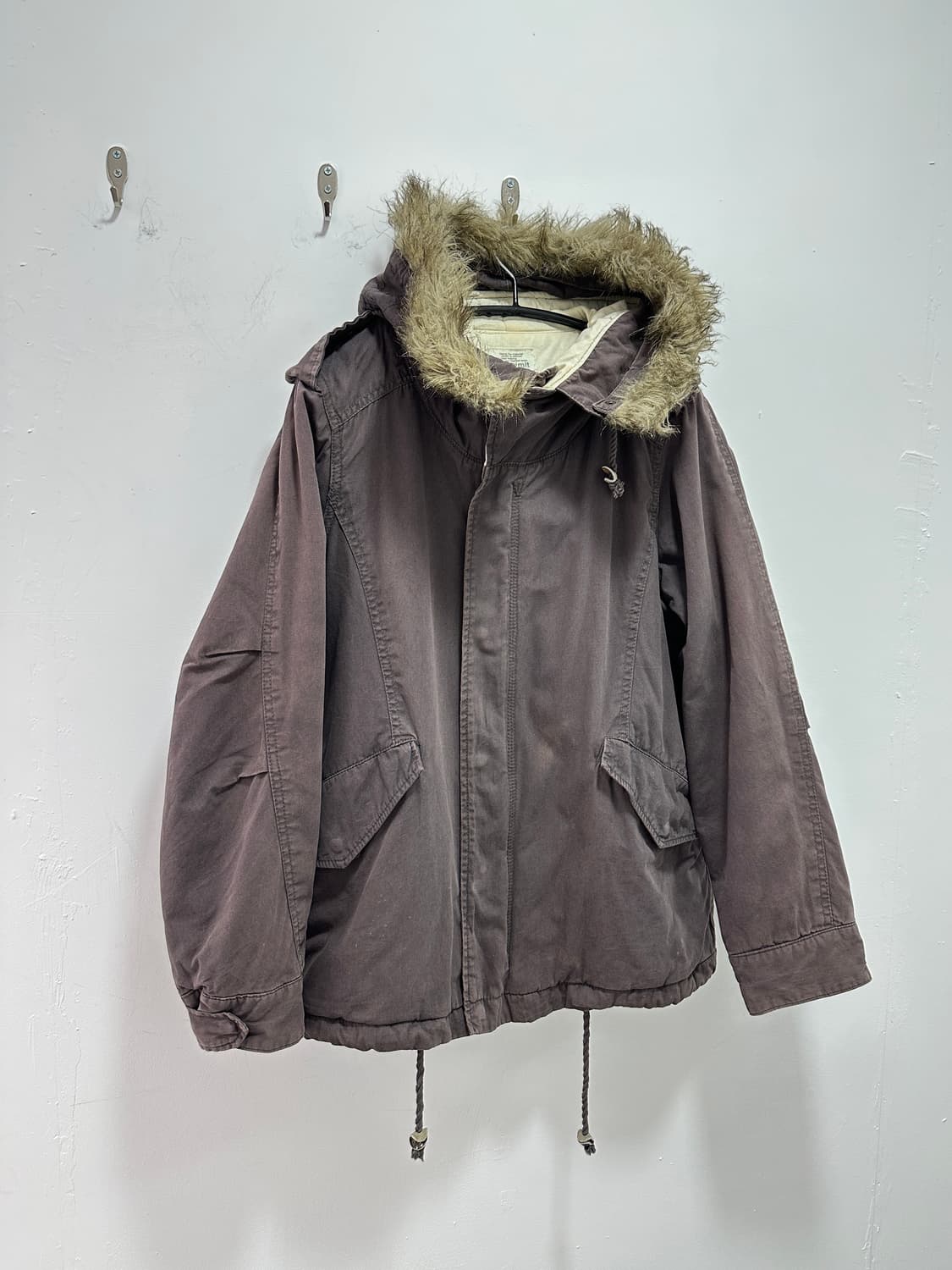 Grunge fur padded jacket 상품이미지3