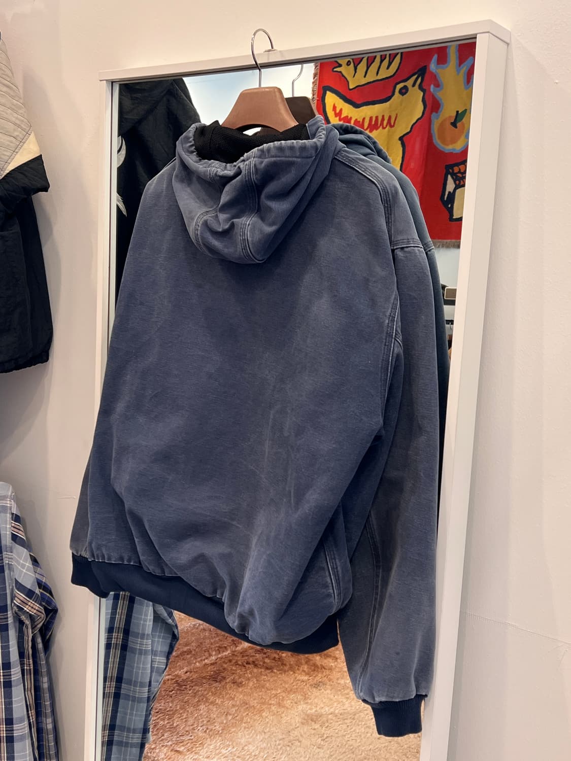 00s Carhartt 칼하트 덕 액티브 페이딩 후드 워크 자켓 상품이미지6