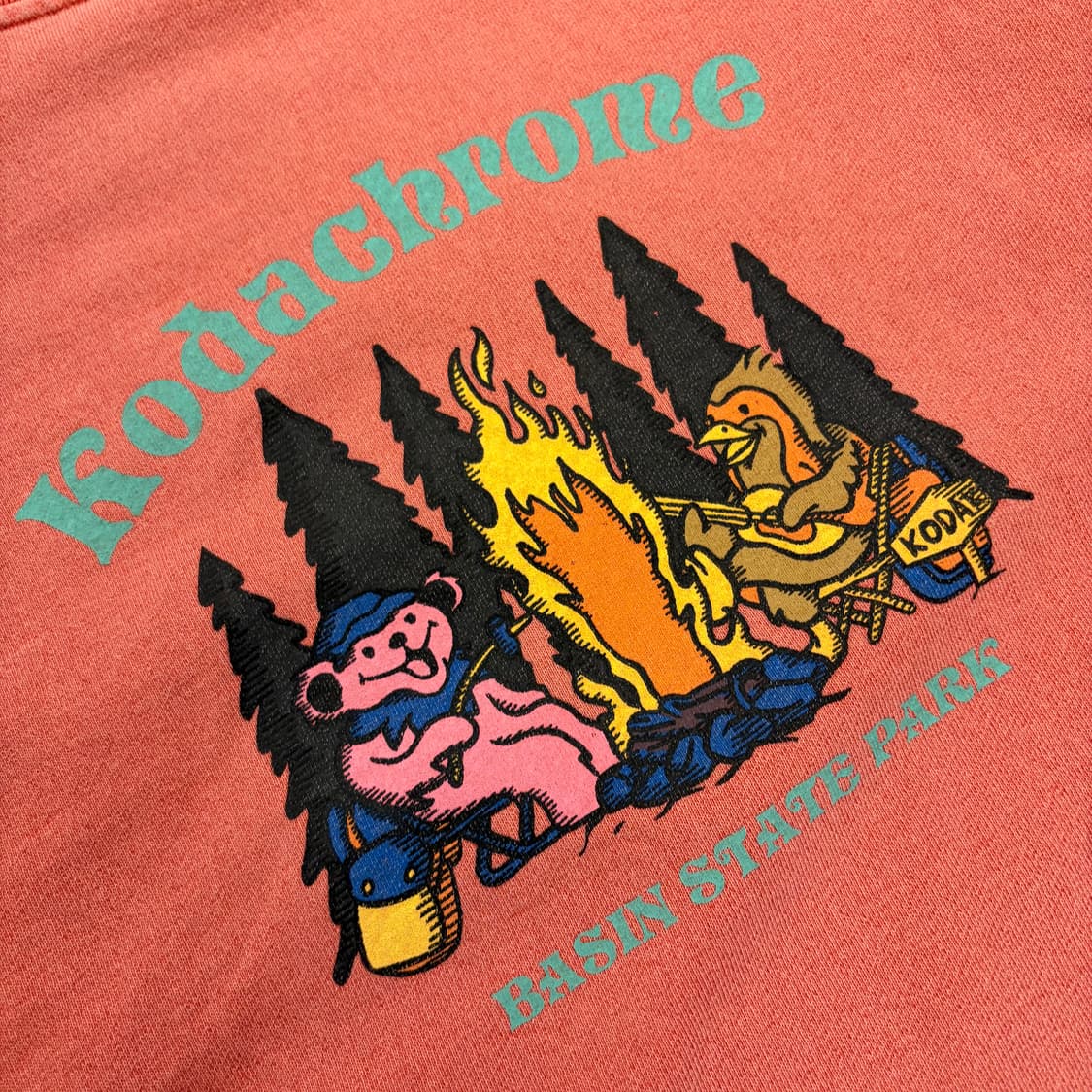[L] 코닥 코닥크롬 맨투맨 티셔츠 오렌지 B500 상품이미지4