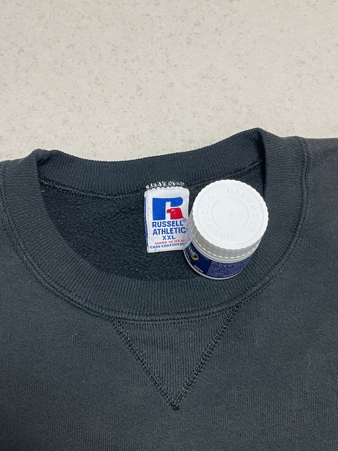 [한국XL]러셀 에슬레틱 블랙 맨투맨 usa xxl 상품이미지1