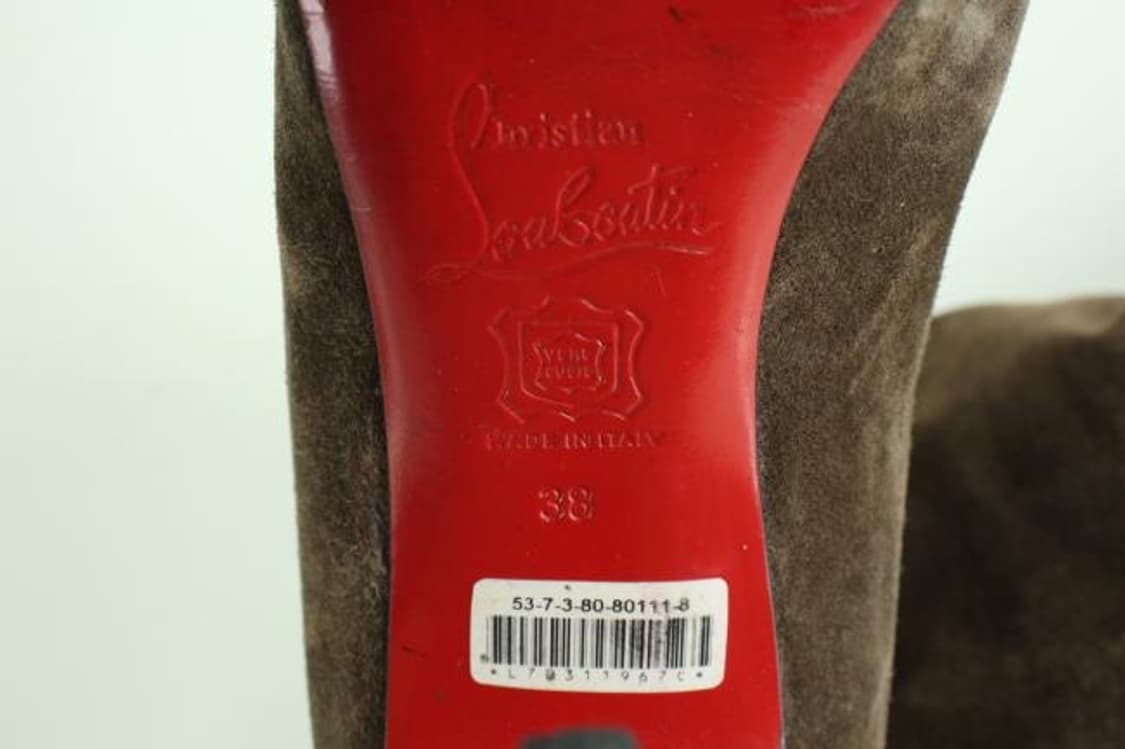 CHRISTIAN LOUBOUTIN 스틸레토 스웨이드 롱부츠 상품이미지7