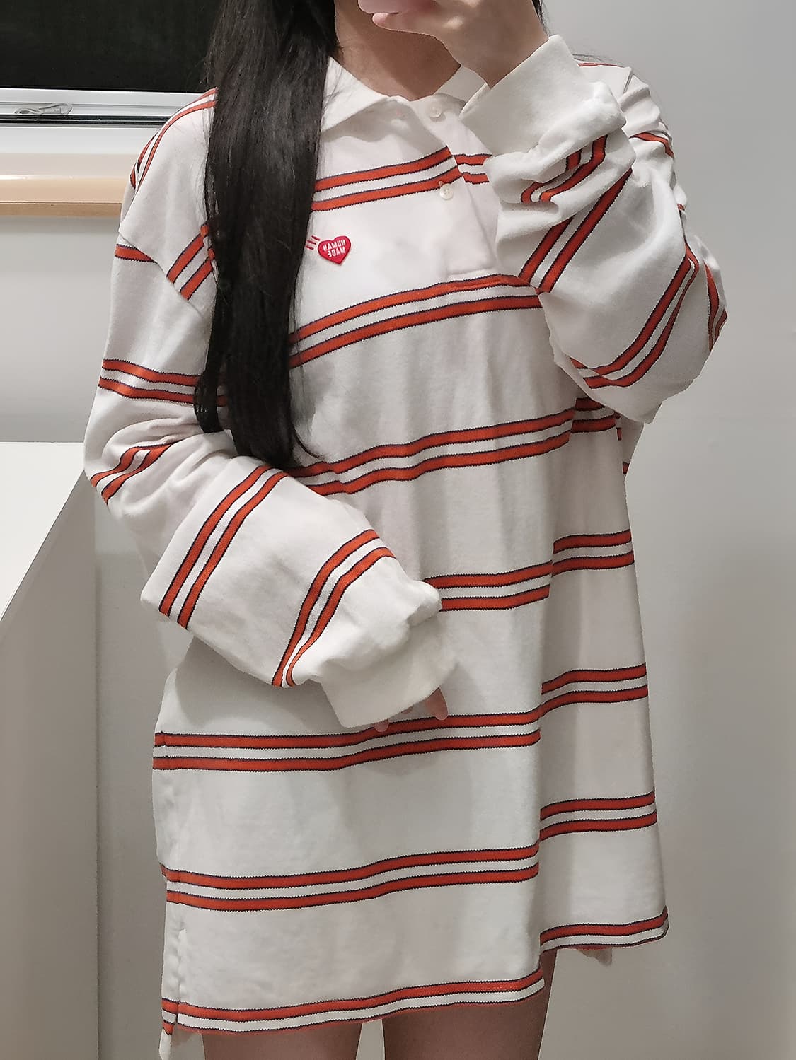 휴먼메이드 스프라이프 롱슬리브 폴로셔츠 상품이미지5