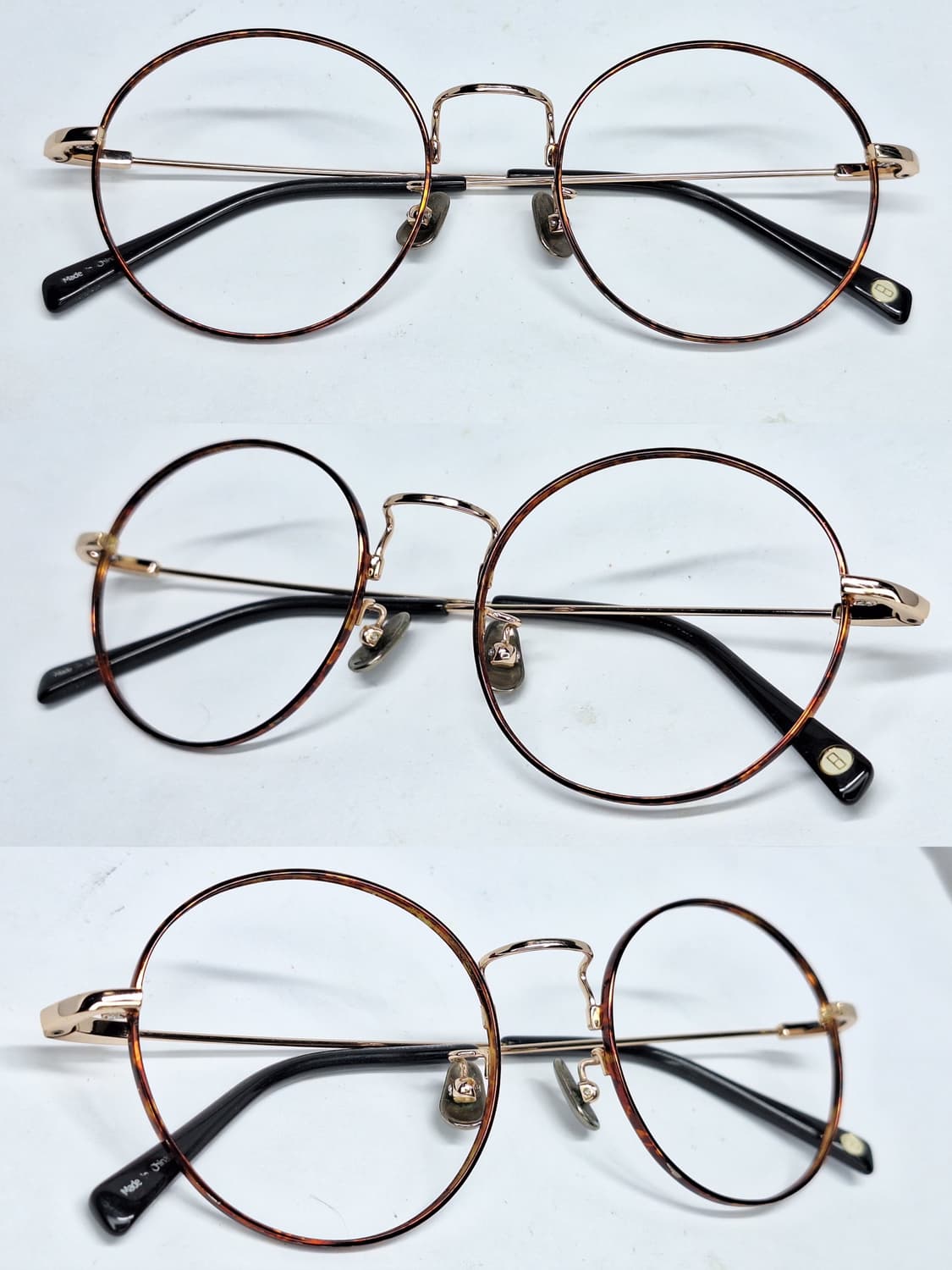 Memory Metal 형상기억합금 라운드 안경테 고탄성 일본 수입 상품이미지2