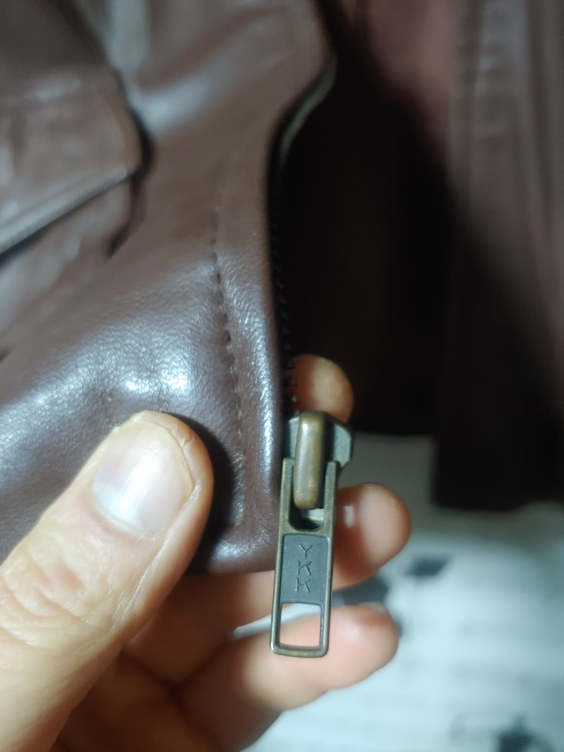 Polo Ralph Lauren] 폴로 가죽자켓 브라운 L(105) 상품이미지9