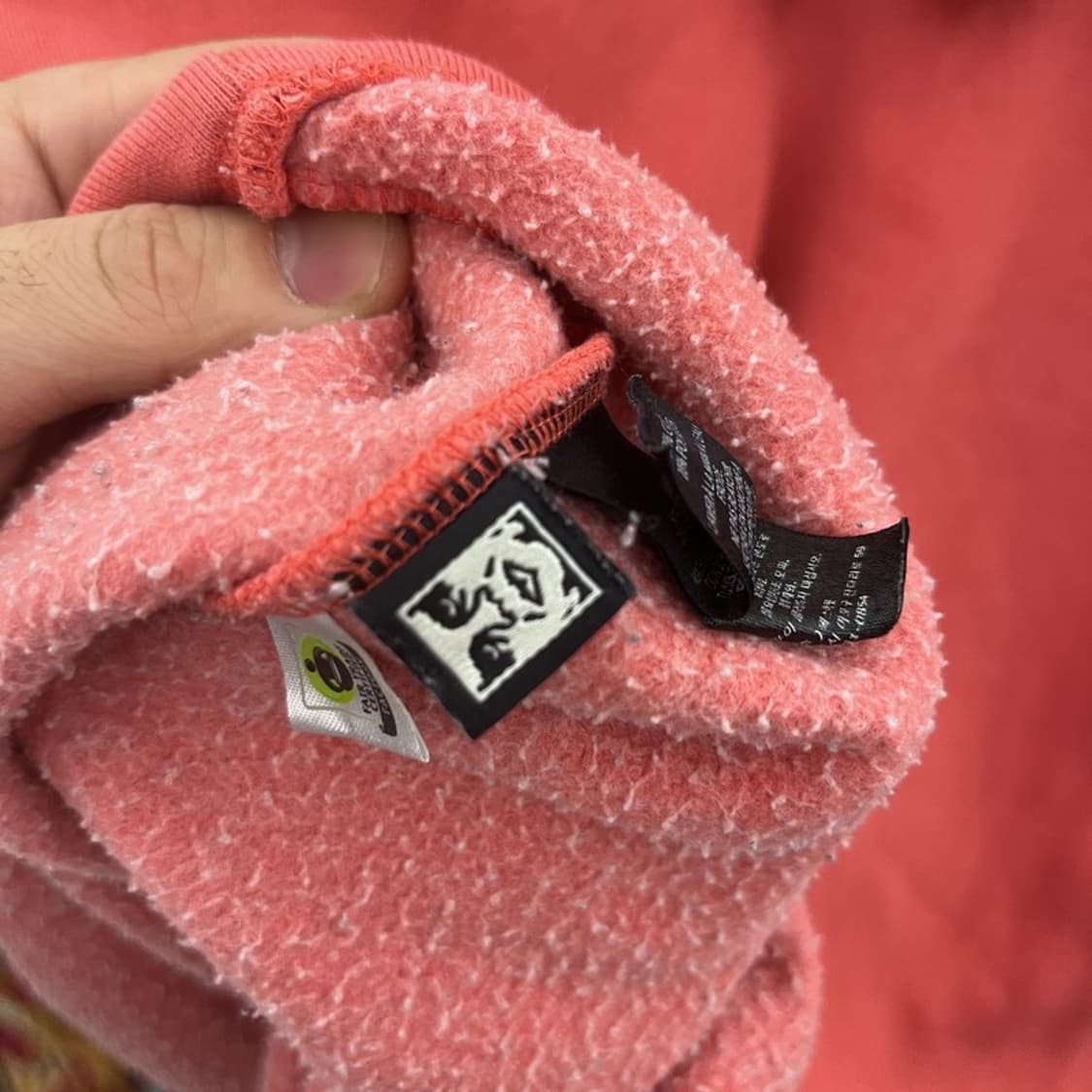 오베이 캐주얼 오버핏 약기모 후드티 105 C05823 상품이미지4