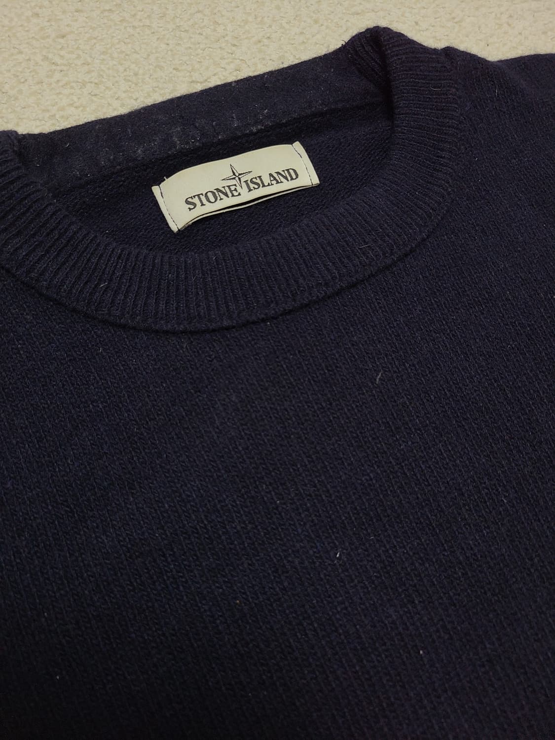 스톤아일랜드 네이비 라운드니트 M 상품이미지2