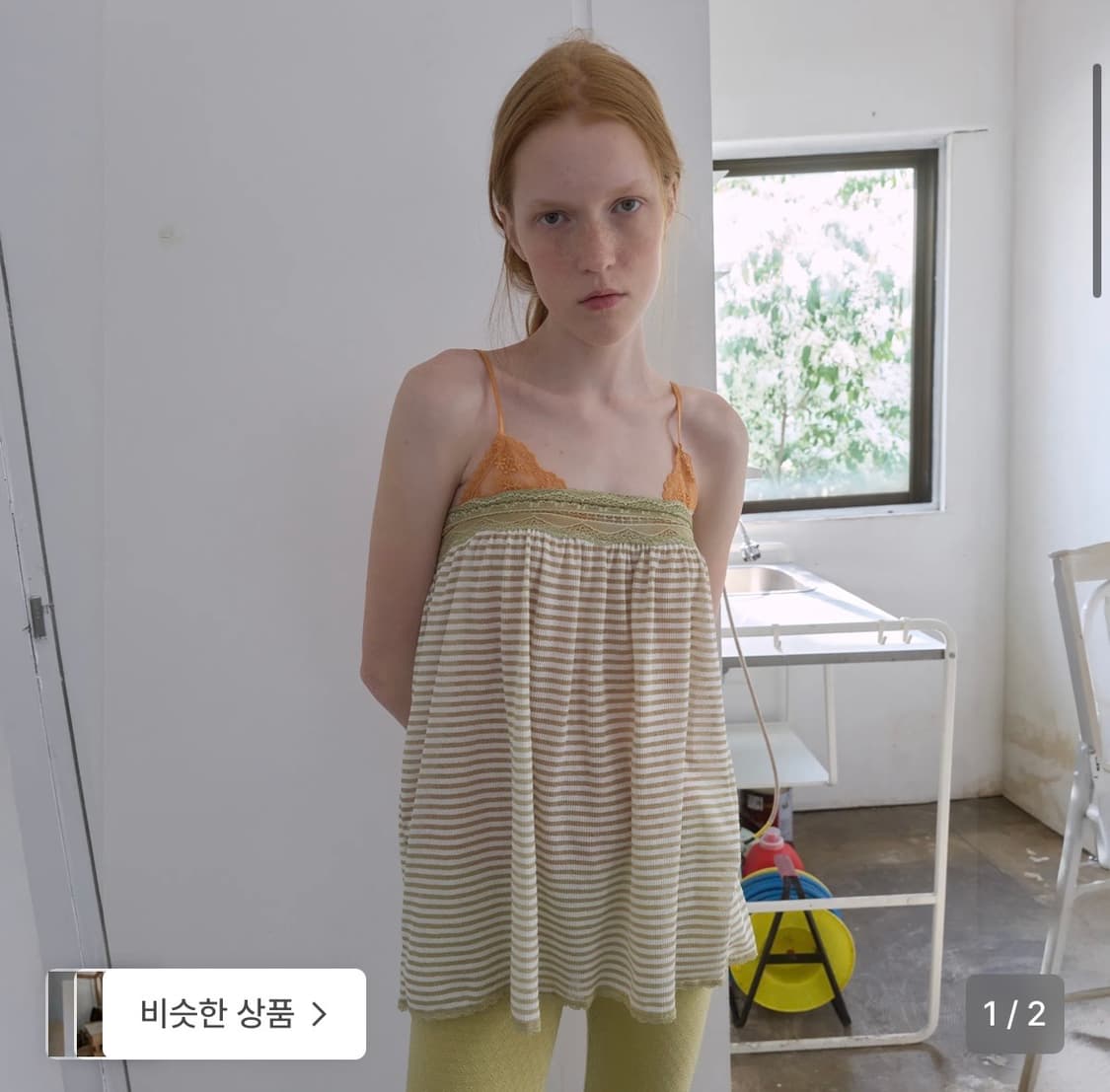 노컨텐츠 레이스 튜브탑  상품이미지1