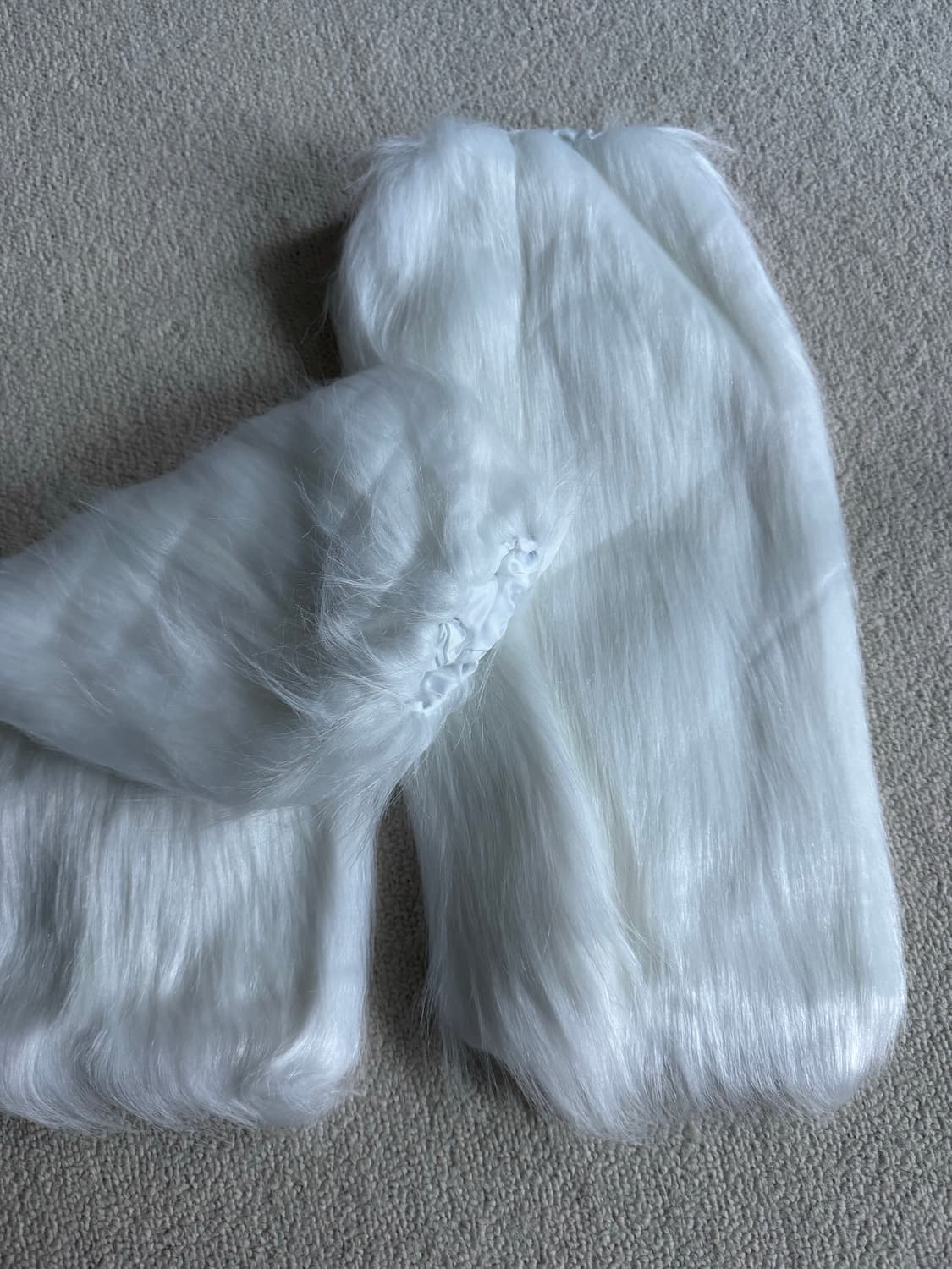 화이트 퍼 레그워머 새상품  상품이미지2