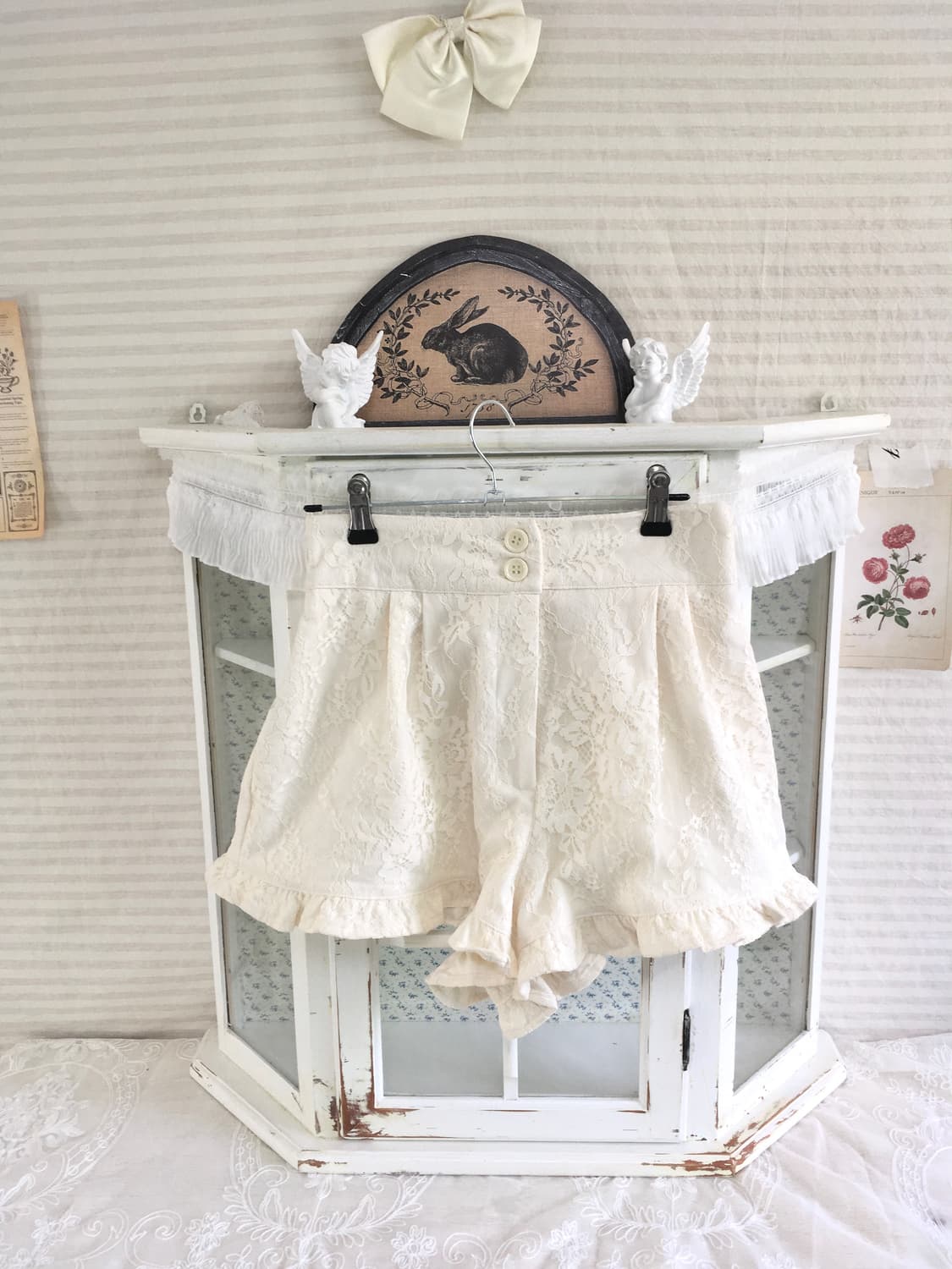 일본빈티지 로걀 히메 갸루 레이스 큐롯 팬츠 상품이미지5