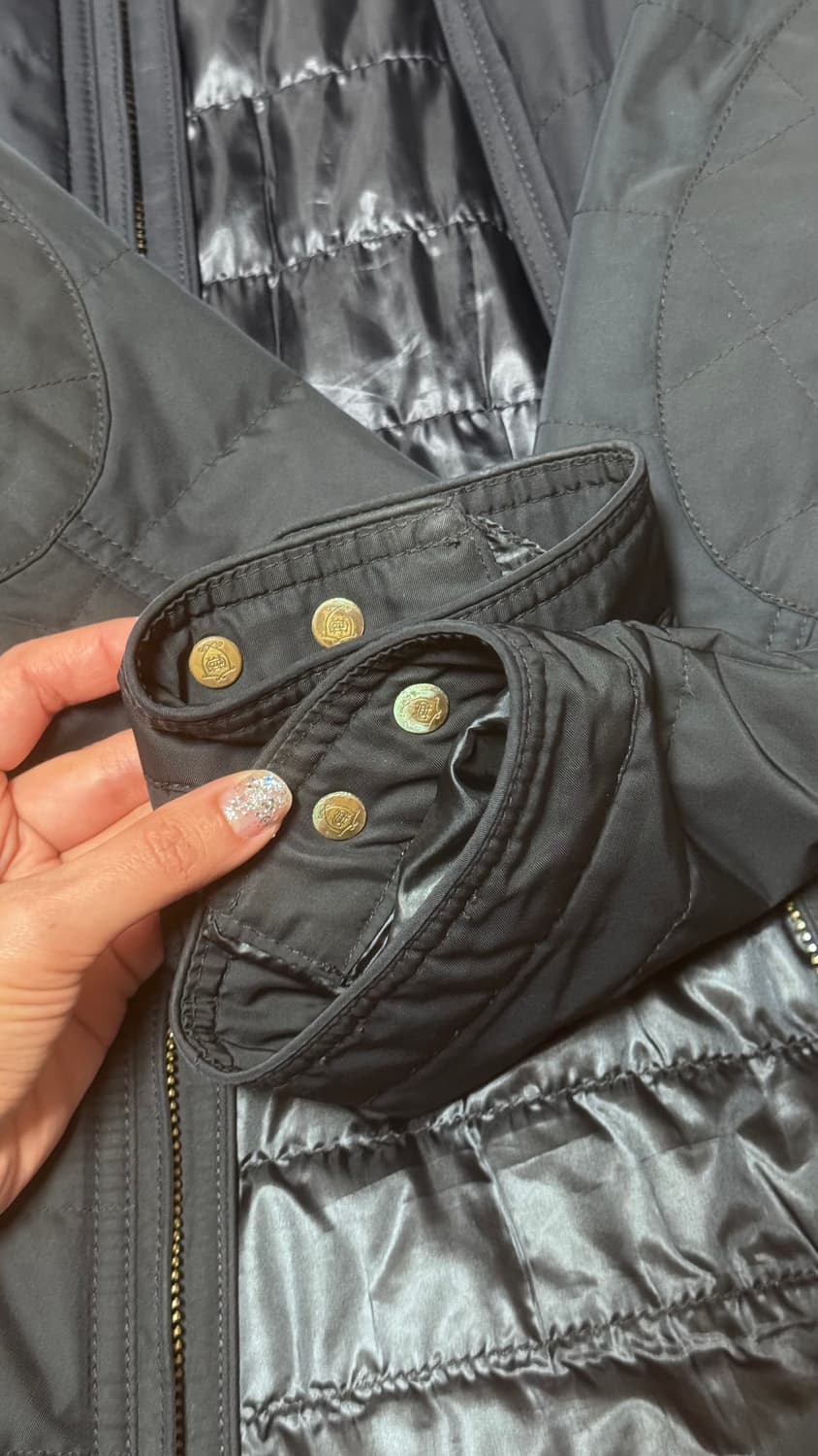 정품 Massimo Dutti 라이트 패딩 네이비 M 상품이미지2