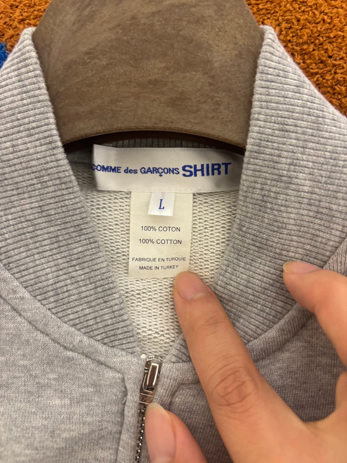 Cdg shirt +Caws 콜라보 봄버 집업 자켓 From EU🇪🇺 상품이미지2