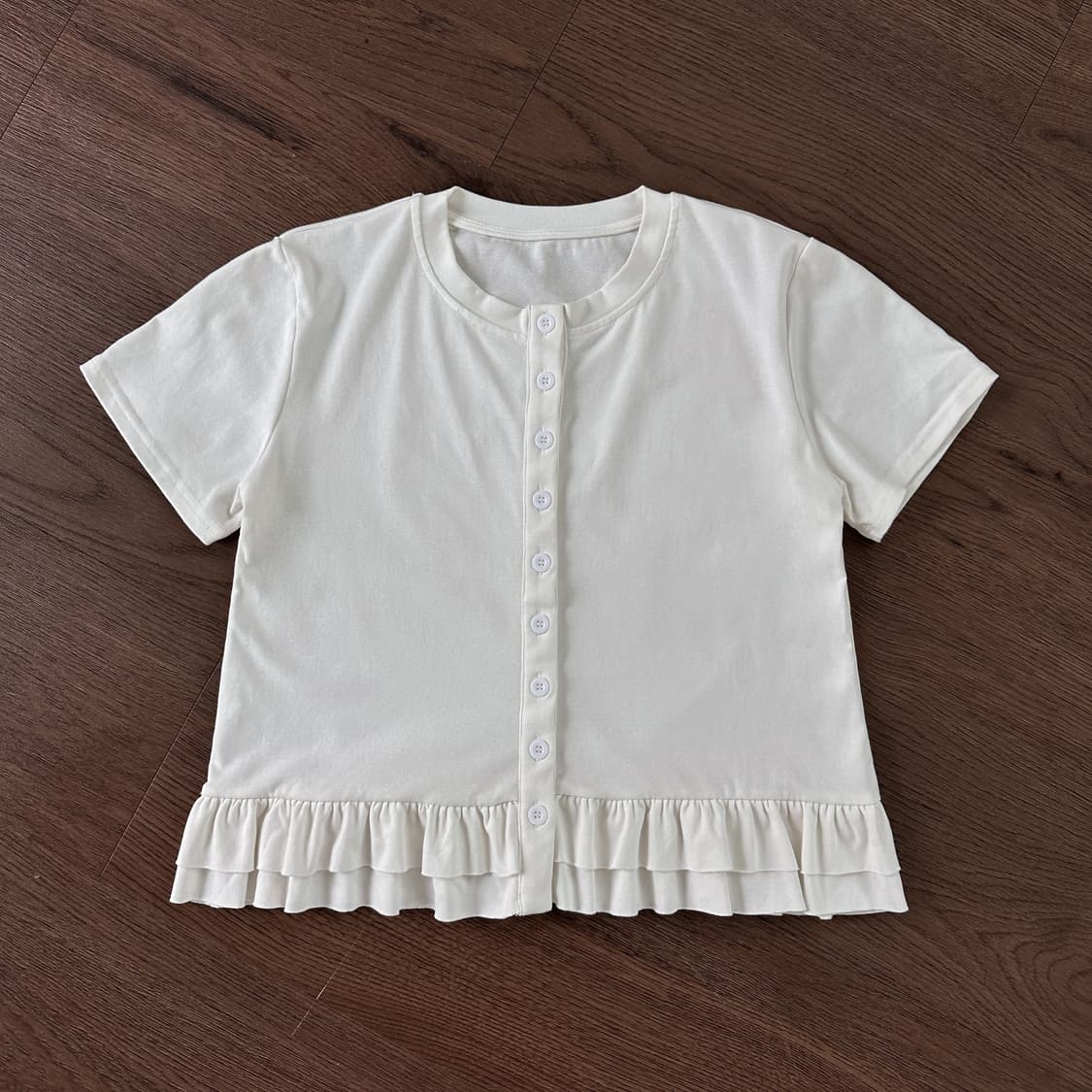 Ruffle T-shirt 상품이미지1