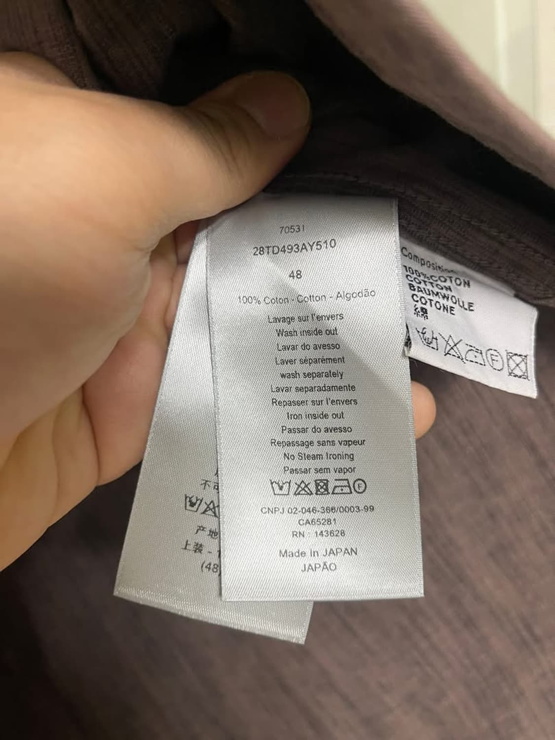 [48] 디올 오블리크 카스리 데님셔츠 오버자켓 상품이미지4