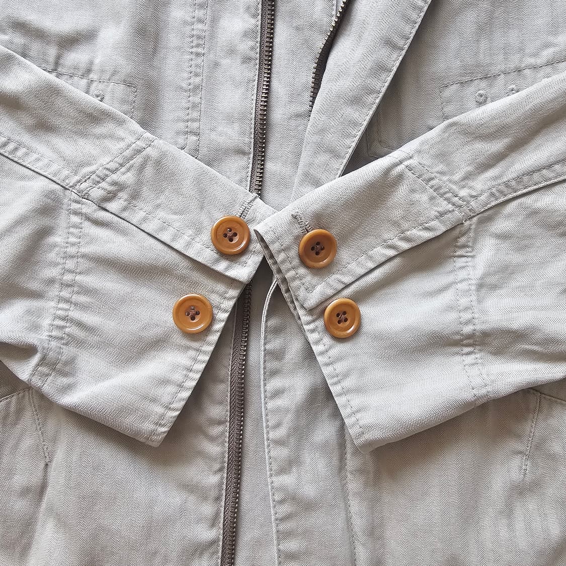 M 95 유니클로 +J 질샌더 워크 자켓 마 린넨 혼방 남자 여자 공용 상품이미지4