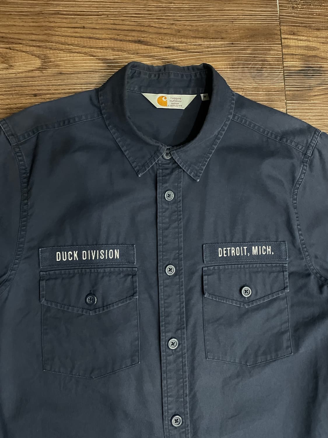 칼하트 디트로이트 미시간 덕 디비전 로터스 워크 셔츠 상품이미지3