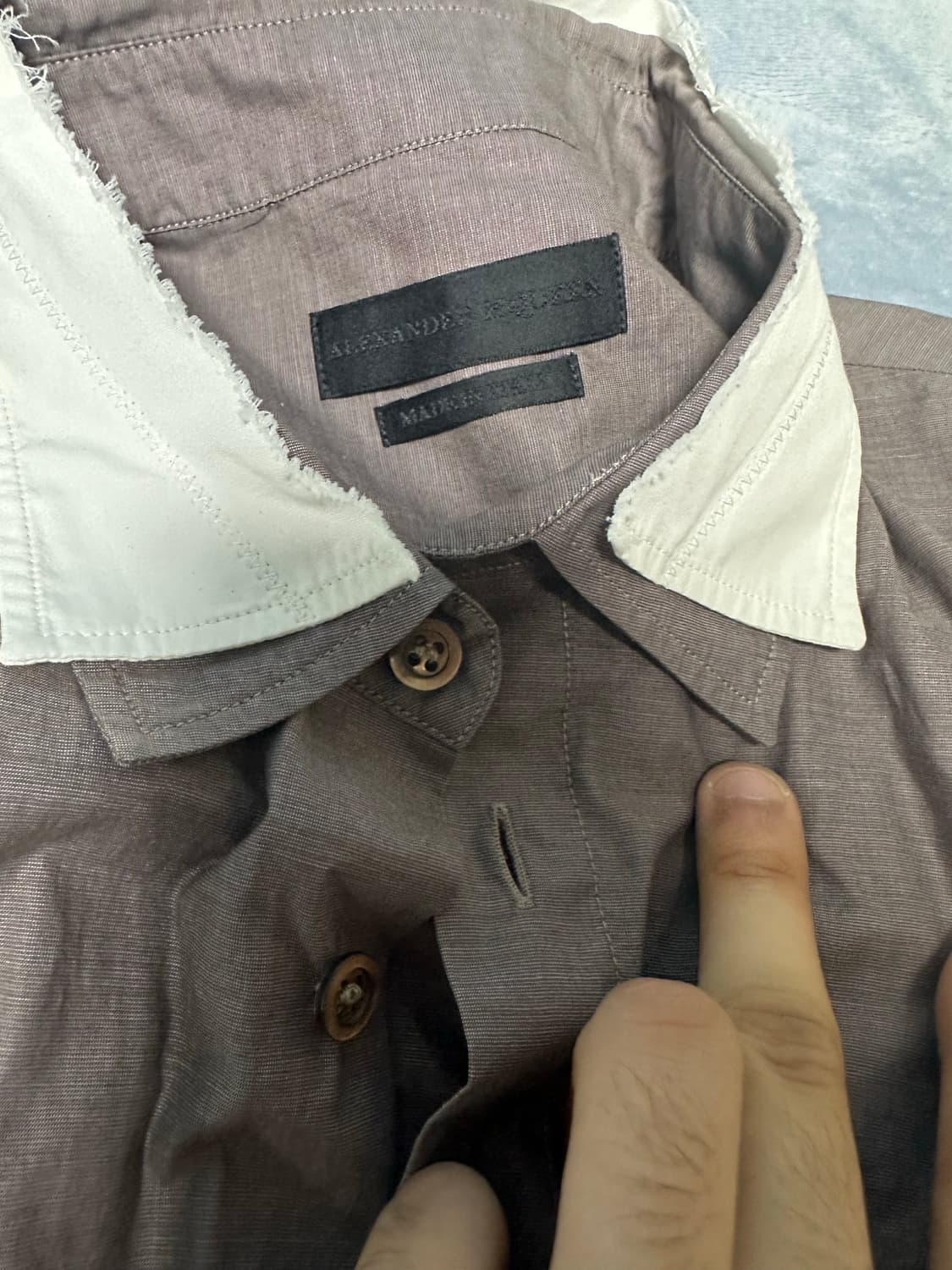 알렉산더 맥퀸 더블 실크 셔츠 50 상품이미지2