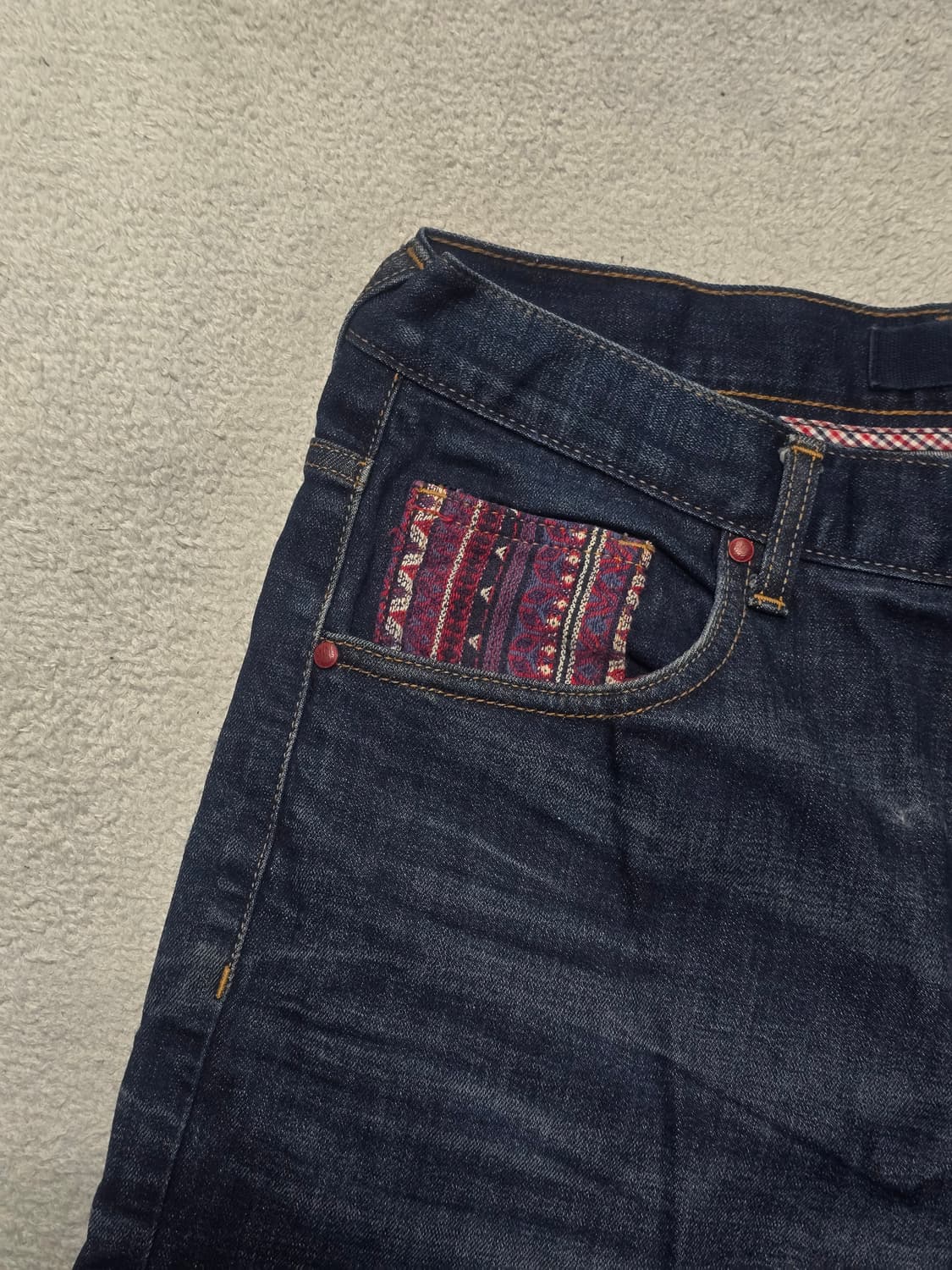 Evisu 에비수 폭스 자수 데님 청바지 32 상품이미지5