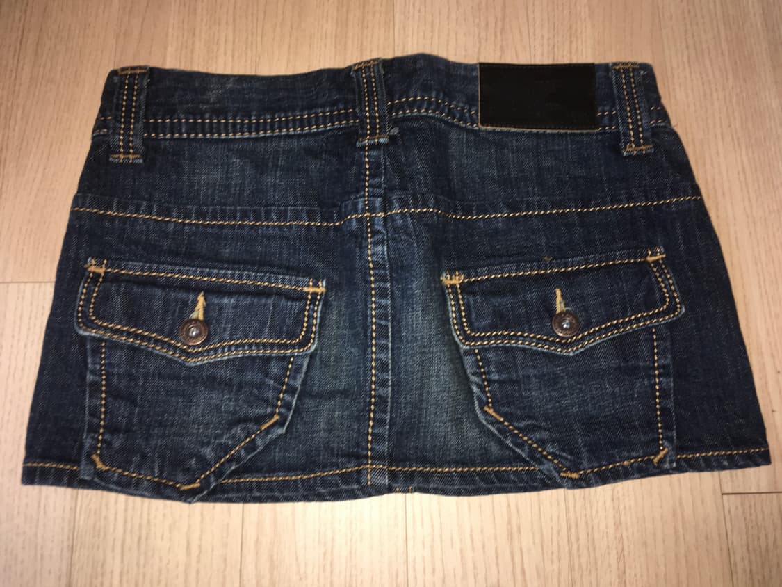 Sword fish 청치마 빈티지 갸루 고스펑크 y2k 상품이미지3