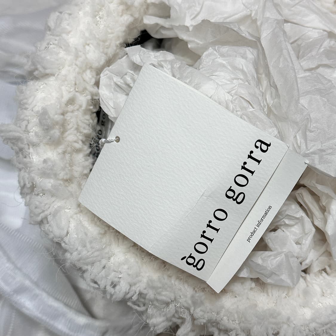 고로고라 스노우햇 gorro gorra 완전 새상품 받은 그대로 상품이미지5