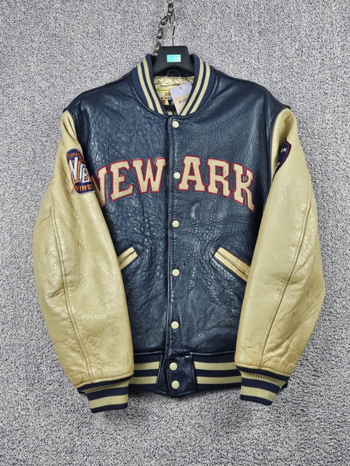 아비렉스 NEWARK BEARS 가죽 바시티 자켓 ( M )/ 10016 상품이미지3