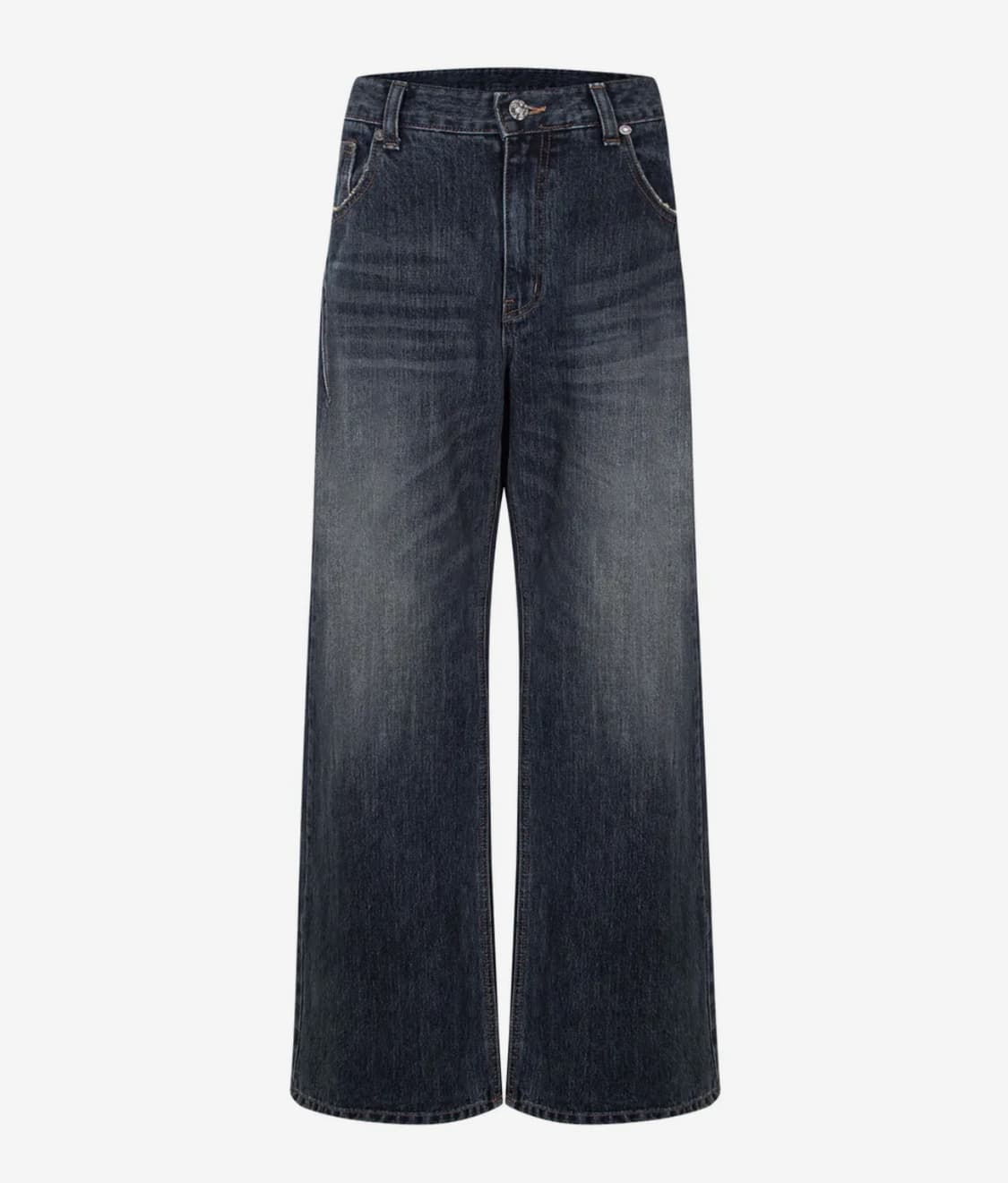 플리즈노팔로우 25Damaged Washing Wide Denim S 상품이미지3