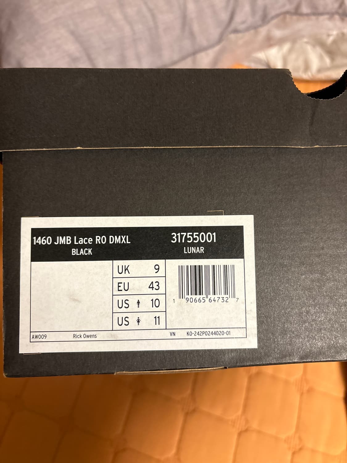 릭오웬스 닥터마틴 1460 점보 43 상품이미지5