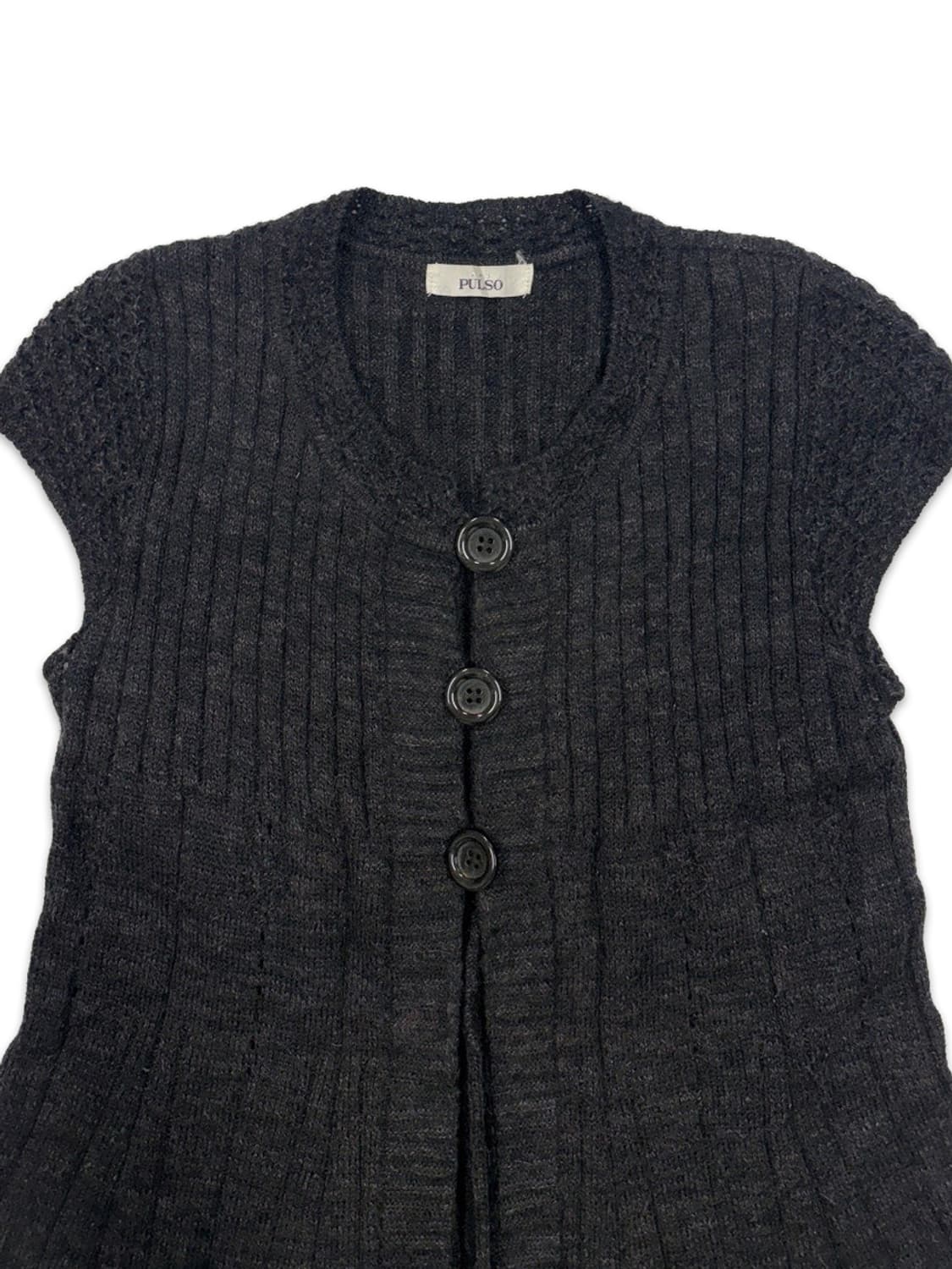 빈티지 블랙 모리 니트 레이어드 가디건 상품이미지3