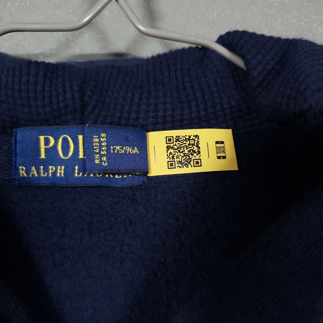 폴로 랄프로렌 최신형 23FW QR 플리스 풀 지퍼 후디 후드집업 자켓 상품이미지6