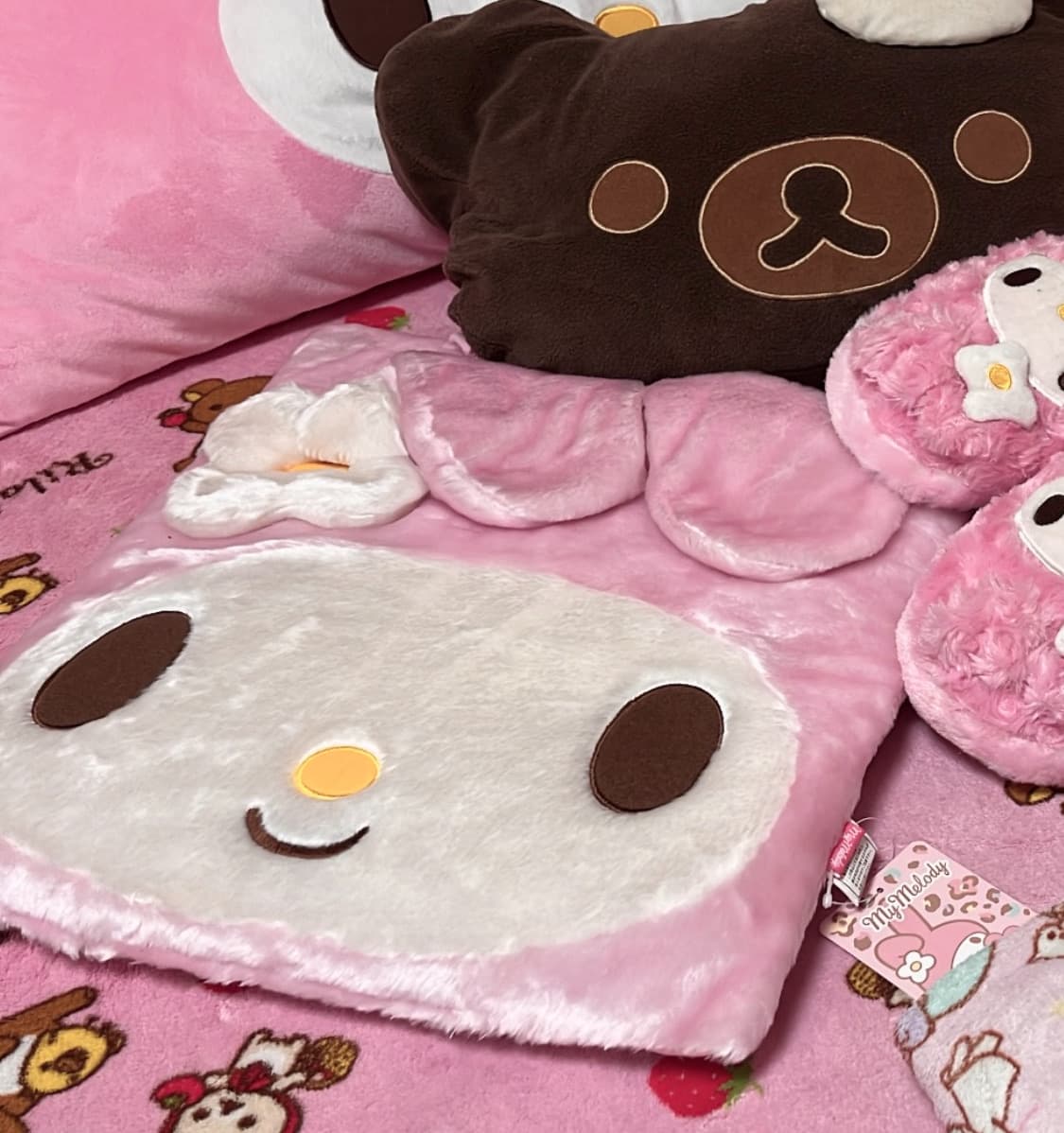 고전 마이멜로디 로즈보아 방석 쿠션 방꾸 갸루 상품이미지2