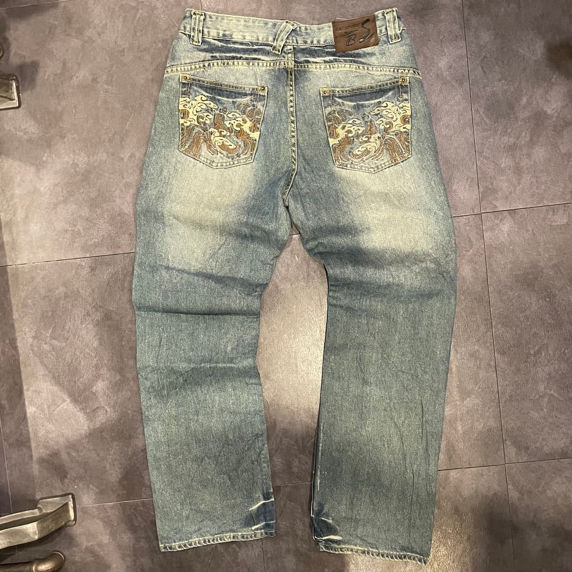 [IM] Jean Big Spade jieans 힙합데님 자수 워싱 팬츠 상품이미지9