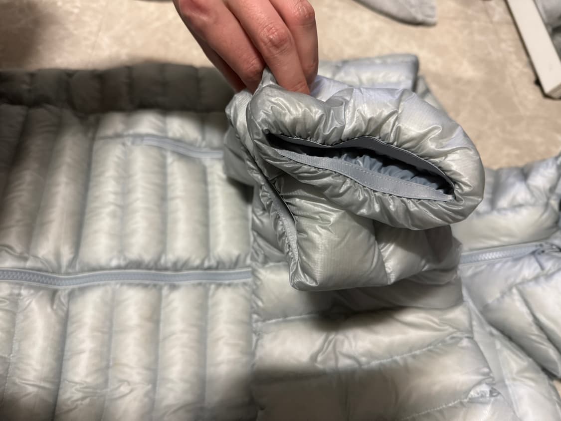 L사이즈 무신사스탠다드 시티레저 립스탑 경량 패딩 클라우디 블루 상품이미지3