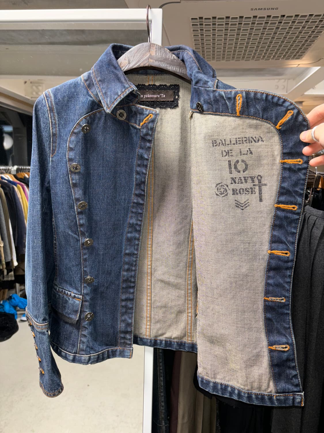 Io yukomurata 마린 데님 자켓 상품이미지4
