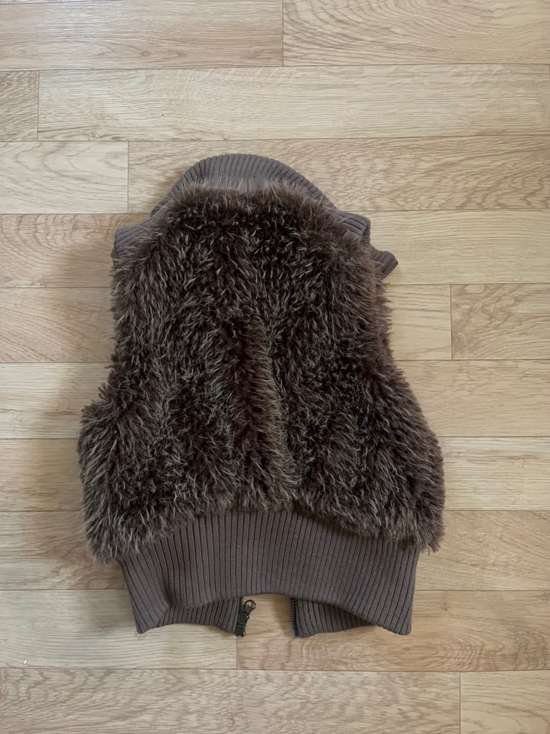 스컬프터 퍼 민소매 자켓 S (20일까지 구매가능함)  상품이미지4