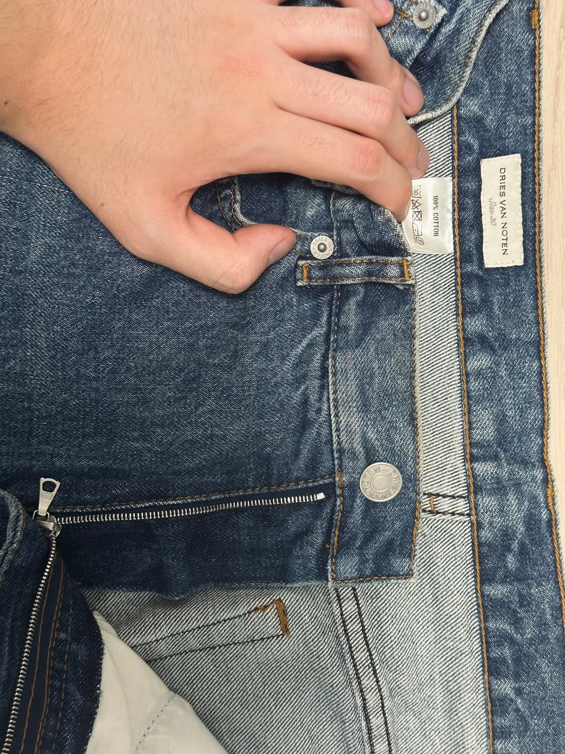 드리스 반 노튼 워싱 데님 상품이미지3