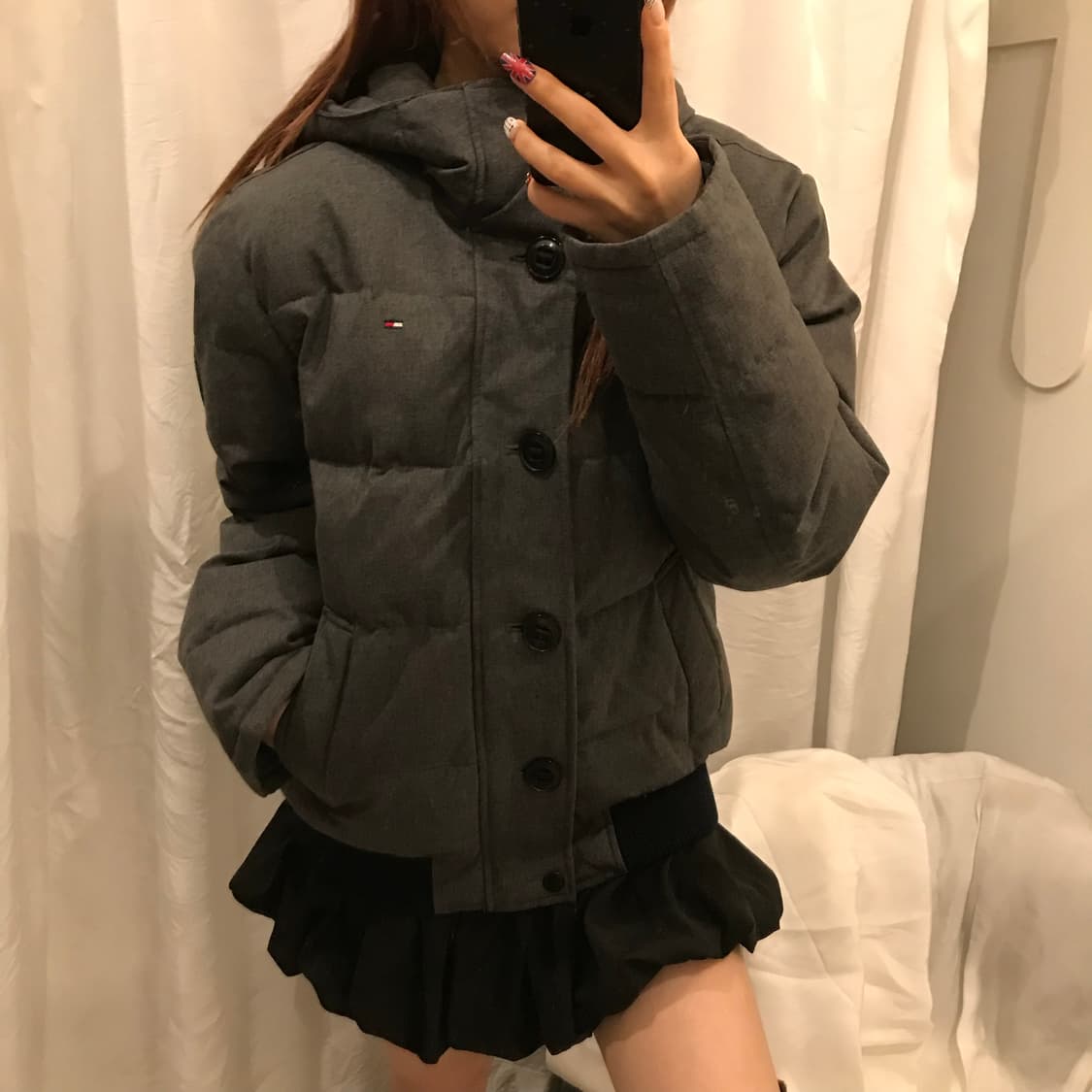 Tommy Hilfiger 타미힐피거 차콜 패딩 상품이미지1