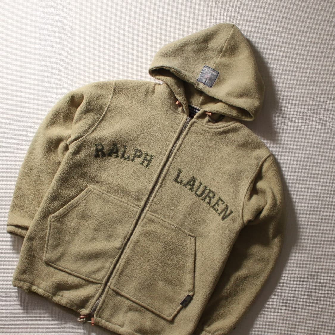 Polo 폴로 랄프로렌 베이지 기모 퀄팅 후드집업  상품이미지2