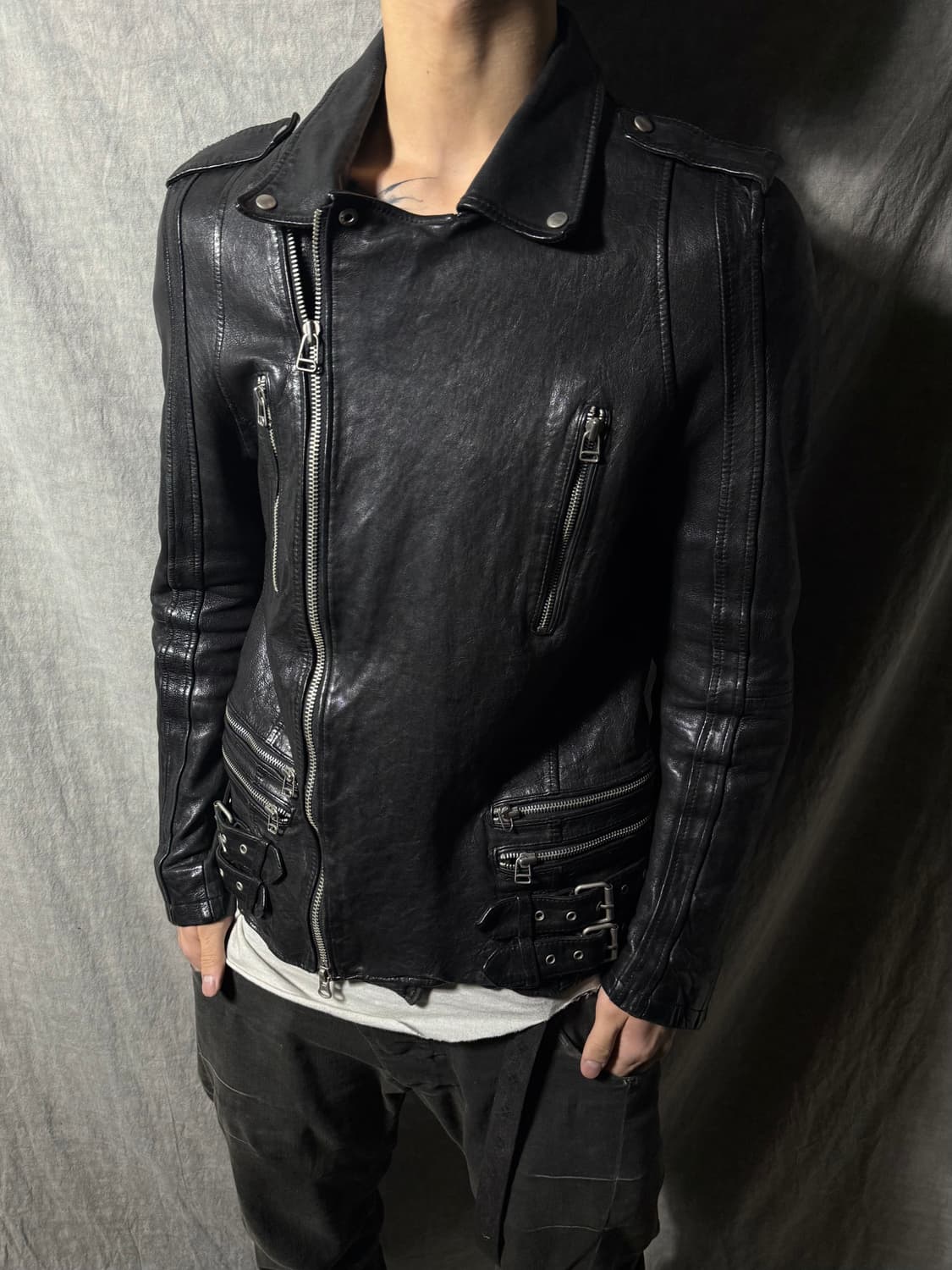 Vintage Multi Buckle Riders Jacket 상품이미지1