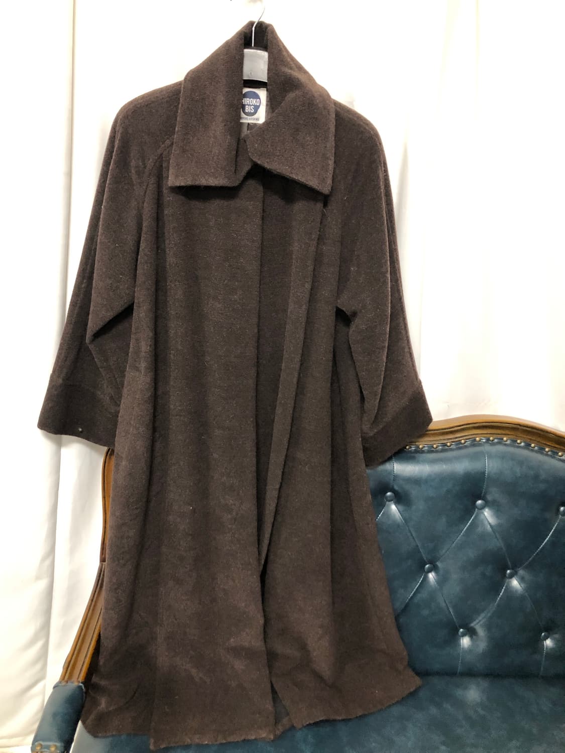 히로코비스 울100  딥브라운 롱코트 상품이미지6