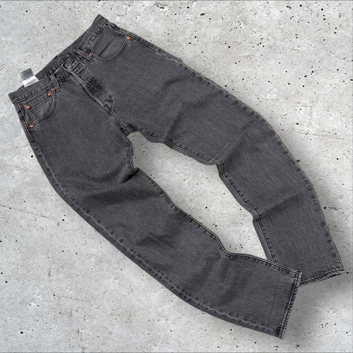 [28x32] 리바이스 501 블랙진 흑청 데님 팬츠 B926 상품이미지2
