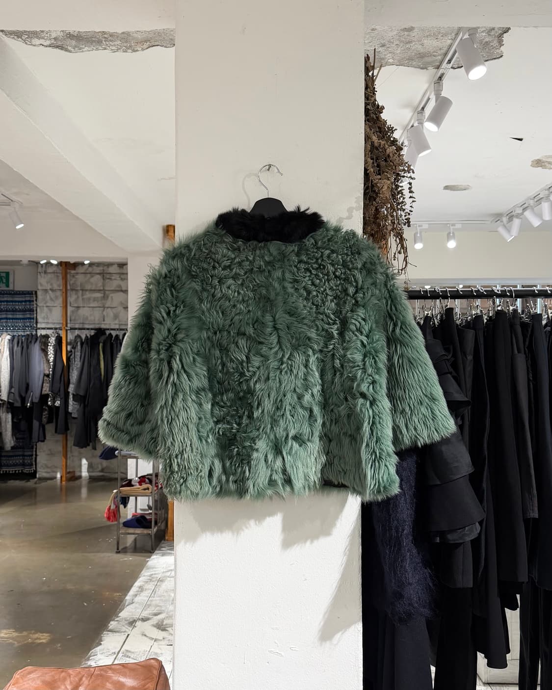 마르니 그린 윈터 에디션 2012 리얼퍼 램 시어링 퍼 자켓 상품이미지7