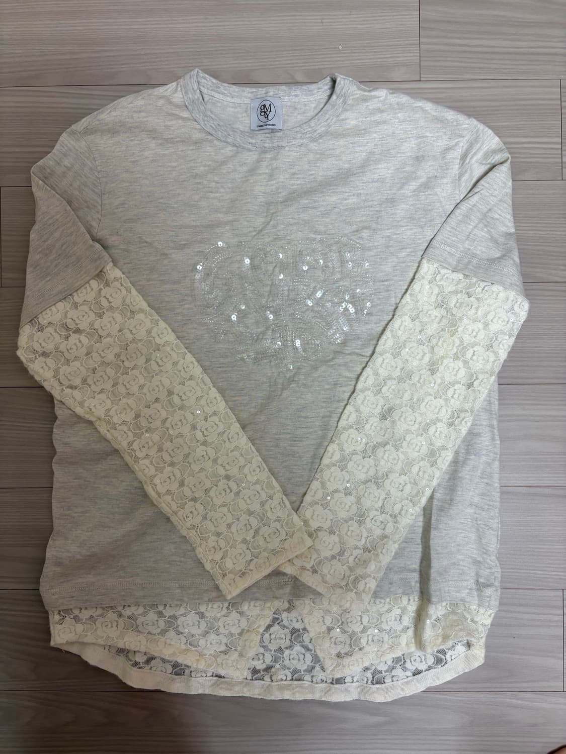 [새상품] 김미더영 G_HEM KNIT T_SHIRT / OATMEAL 상품이미지6