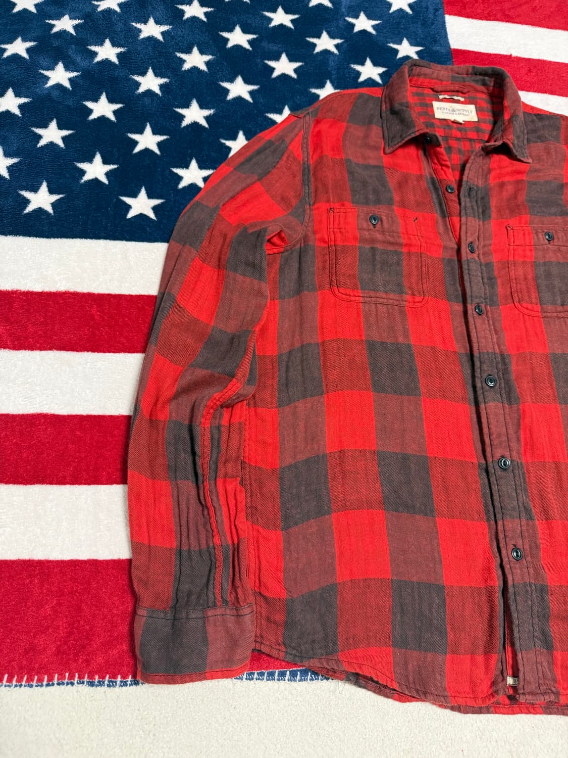 폴로 데님앤서플라이 버팔로체크셔츠 플란넬셔츠 polo vintage 상품이미지2