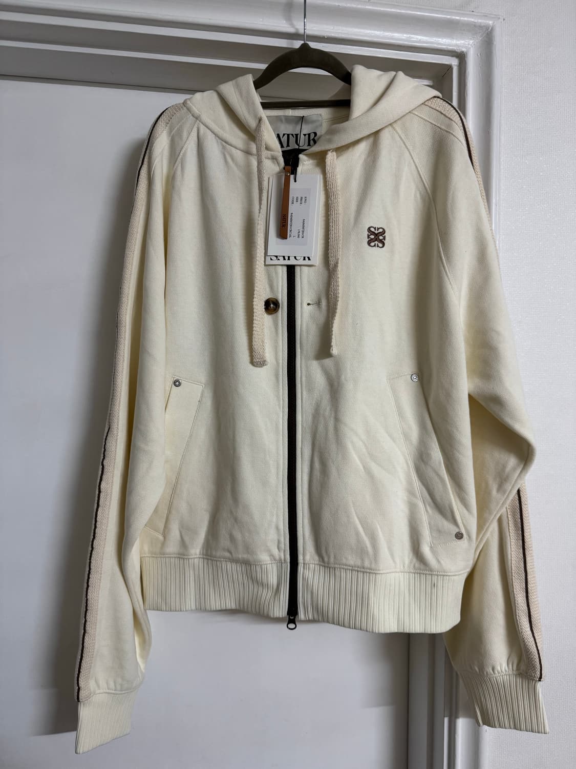 SATUR 로턴 루즈핏 후드 집업 상품이미지1