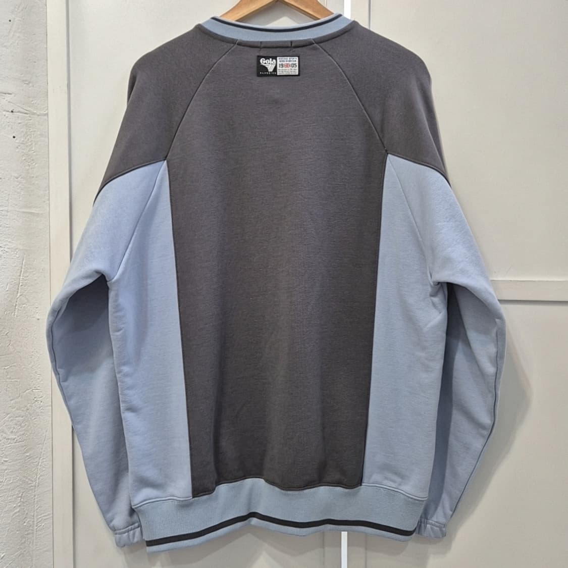 골라 컬러블럭 브이넥 스웻셔츠 남성 M 상품이미지7