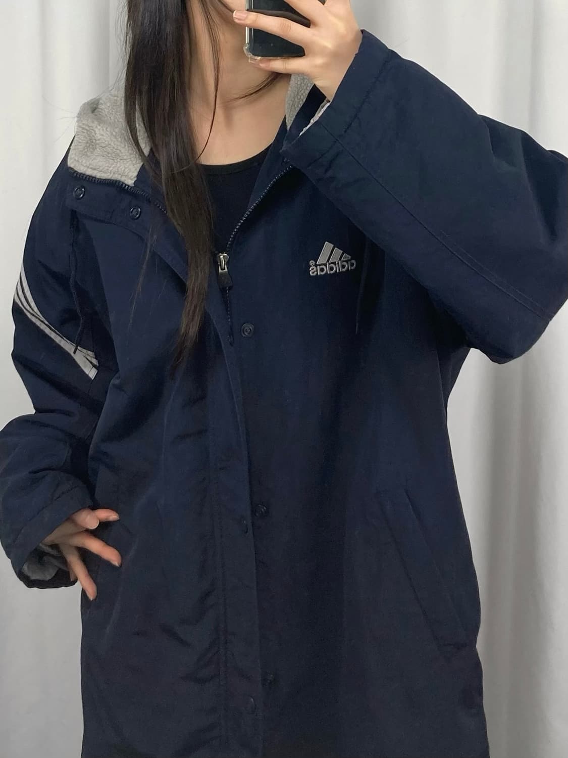 아디다스 빅로고 올드스쿨 돕바 자켓 상품이미지2