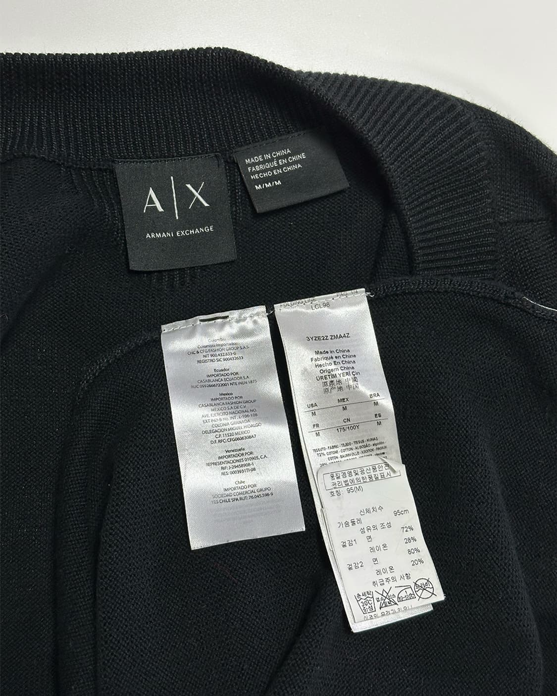 아르마니익스체인지 지퍼 가디건 상품이미지3