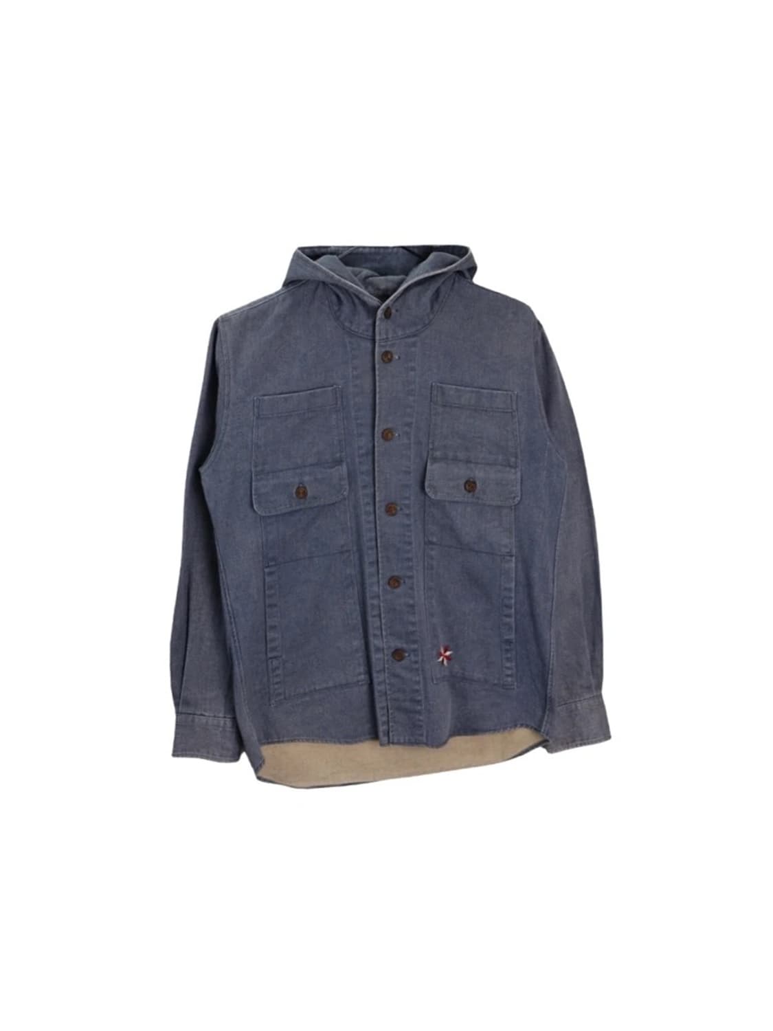 00's 나스웜 DAKOTA 후드 데님 셔츠 자켓 상품이미지4
