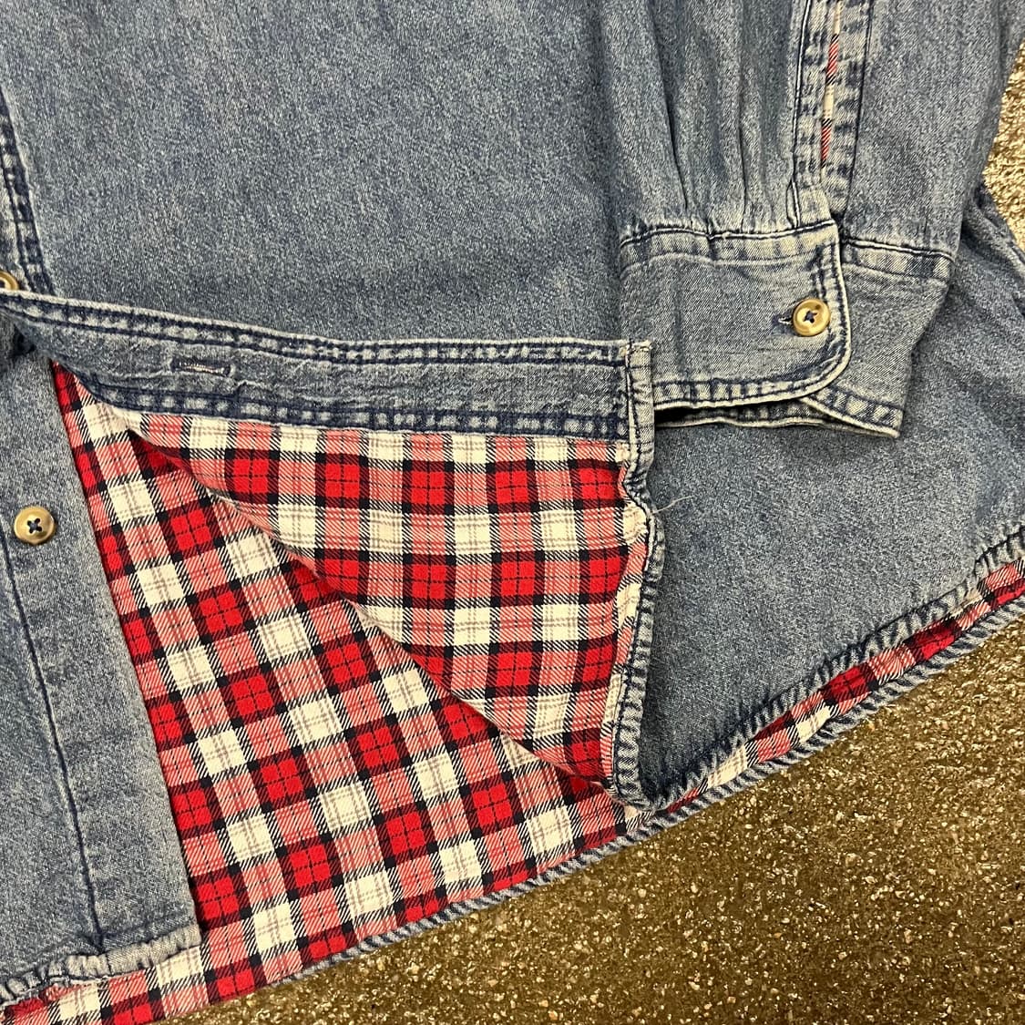 랭글러 플란넬 데님 셔츠 (110) 상품이미지3