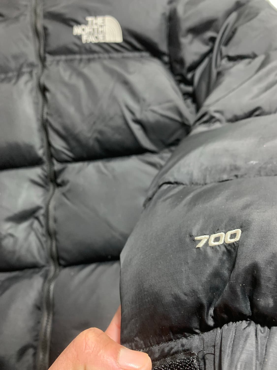 노스페이스 눕시 700 패딩 블랙 S 상품이미지3